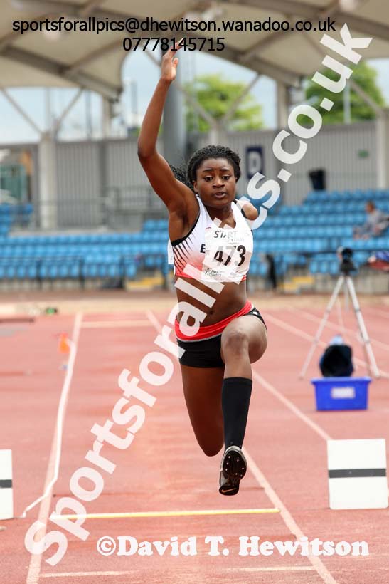 Womens under-20s triple jump, Northern Championships, Sport City, Manchester. Photo: David T. Hewitson/Sports for All Pics